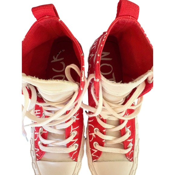 Converse Chuck Taylor All Star Unt1tl3d High Top Red White 271965C Kids Size 6 - Picture 8 of 8